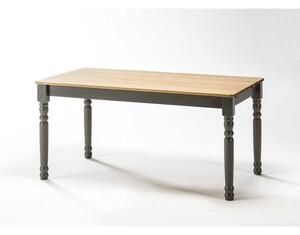 Šedý jídelní stůl z masivního borovicového dřeva Marckeric Joyce 150 x 85 cm
