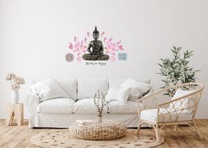 Samolepící dekorace Buddha, 42,5 x 65 cm