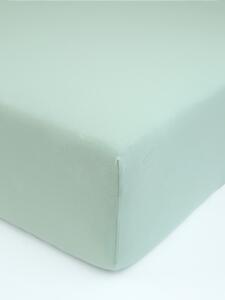 Jersey prostěradlo s lycrou Deluxe 90 × 200 cm – mátové