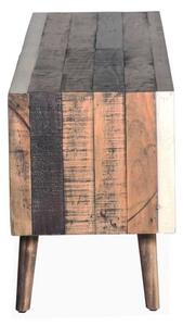Masivní TV stolek Cairo recyklované dřevo 160 cm