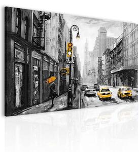 Malvis Obraz newyorská ulice žlutá Velikost: 120x80 cm