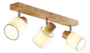 Lindby - Wanessa 3 Stropní Lampa Wood/White - Lampemesteren