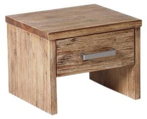 Dřevěný noční stolek z kartáčovaného a lakovaného akátu Albus