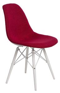 Židle P016W Duo White inspirovaná DSW červená