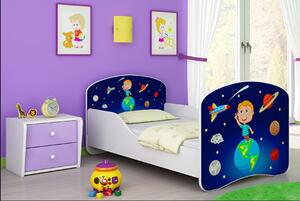 Dětská postel - Vesmír - 140x70 cm