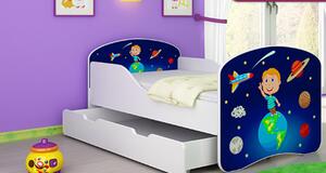 Dětská postel - Vesmír - 140x70 cm + šuplík