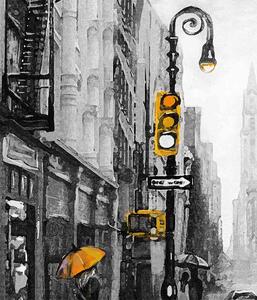 Malvis Obraz newyorská ulice žlutá Velikost: 120x80 cm
