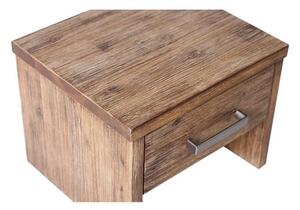 Dřevěný noční stolek z kartáčovaného akátu Albus