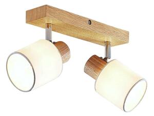 Lindby - Wanessa 2 Stropní Lampa Wood/White - Lampemesteren