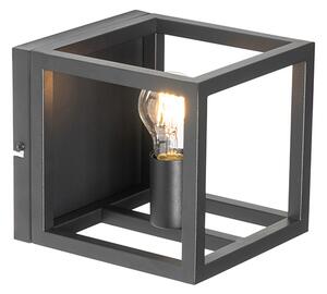 Průmyslová nástěnná lampa černá - Cage