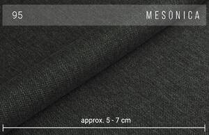 Antracitová látková dvoumístná rozkládací pohovka MESONICA Enzo, 176 cm