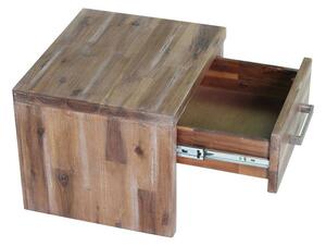 Masivní noční stolek z lakovaného akátového dřeva Albus