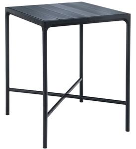 Černý kovový zahradní barový stůl HOUE Four 90 x 90 cm