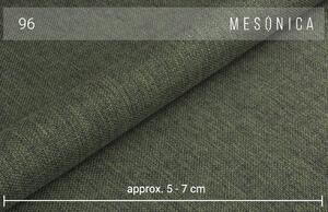 Zelená látková dvoumístná rozkládací pohovka MESONICA Enzo, 176 cm