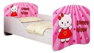 Dětská postel - Sladká Kitty 140x70 cm