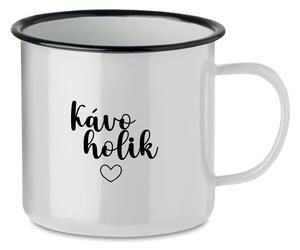 KÁVOHOLIK - bílý plecháček 350 ml
