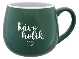 KÁVOHOLIK - zelený keramický hrníček 300 ml