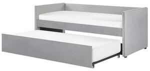 Jednolůžková postel 200 x 90 cm Tish (šedá) (s roštem). 1076233