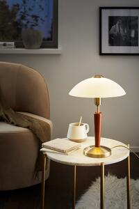 Eglo 87256 Solo - Dotyková stmívatelná lampička se dřevěnou nohou, 1 x E14, Ø 26cm (Dotyková stolní lampa s dřevěným podstavcem )