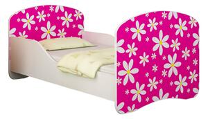Dětská postel - Růžová sedmikráska 140x70 cm