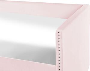 Jednolůžková postel 200 x 90 cm Tish (růžová) (s roštem). 1076236