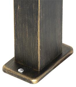 Průmyslová stojací venkovní lampa starožitné zlato 35 cm IP44 - Baleno
