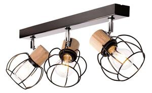 Envostar - Fence 3 Stropní Lampa Black/Chrome/Wood - Lampemesteren