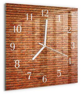 Skleněné hodiny Cihly zskb-30x30-00295206