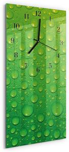 Skleněné hodiny vertikální Kapky zsppc-30x60-00178763