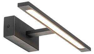 Moderní nástěnné svítidlo černé 41,5 cm vč. LED IP44 - Jerre