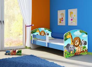Dětská postel - Safari 2 140x70 cm modrá