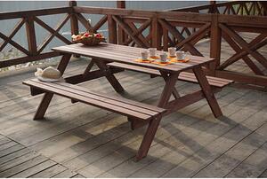 Piknik Zahradní set 180 cm, mořený ROJAPLAST 245/6