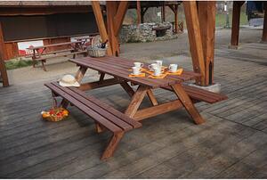Piknik Zahradní set 180 cm, mořený ROJAPLAST 245/6