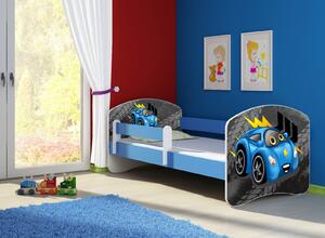 Dětská postel - Blue car 2 140x70 cm modrá