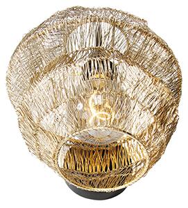 Orientální nástěnná lampa zlatá - Vadi