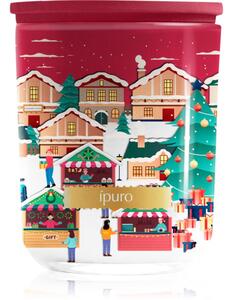 Ípuro Christmas Town Velvet Almond vonná svíčka s víkem 270 g