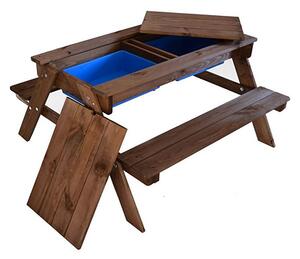 Piknik Dětský set s boxy - tmavě hnědý ROJAPLAST 12011