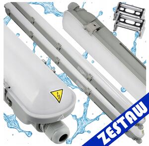 2x hermetická LED lampa Philips 22W 2400lm 4000K 120cm do garáže