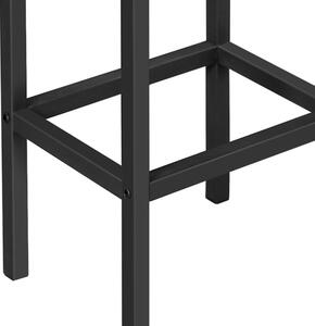 Barová židle KEMA II černá/hnědá, 2ks