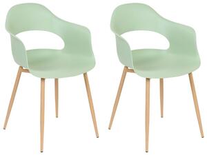 Set 2 ks jídelních židlí Unika (zelená). 1076299