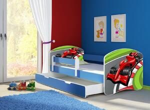 Dětská postel - Formule 140x70 cm + šuplík modrá