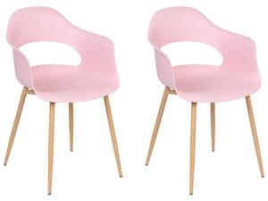 Set 2 ks jídelních židlí Unika (růžová). 1076298