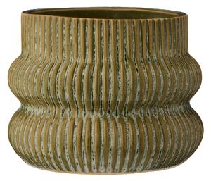Keramický obal na květináč Distressed Green