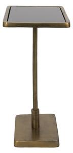 Bronzový antik kovový odkládací stolek Paenno - 42*30*55 cm