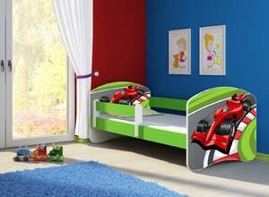 Dětská postel - Formule 140x70 cm zelená
