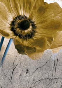 Malvis Čtyřdílný obraz žlutý mák Velikost (šířka x výška): 80x80 cm