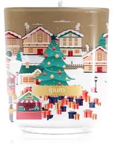 Ípuro Christmas Town Glamour Night vonná svíčka s víkem 270 g