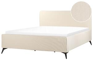 Manželská postel 180 cm Vardel (béžová) (s roštem). 1076314