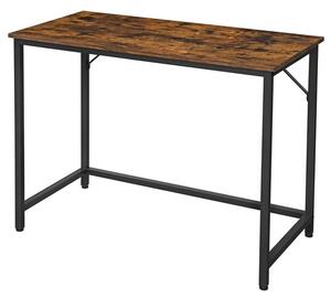 Psací stůl UNO černá/tmavé dřevo