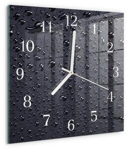 Skleněné hodiny Kapky zskb-30x30-00089944